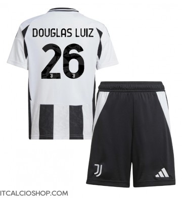 Juventus Douglas Luiz #26 Prima Maglia Bambino 2024-25 Manica Corta (+ Pantaloni corti)